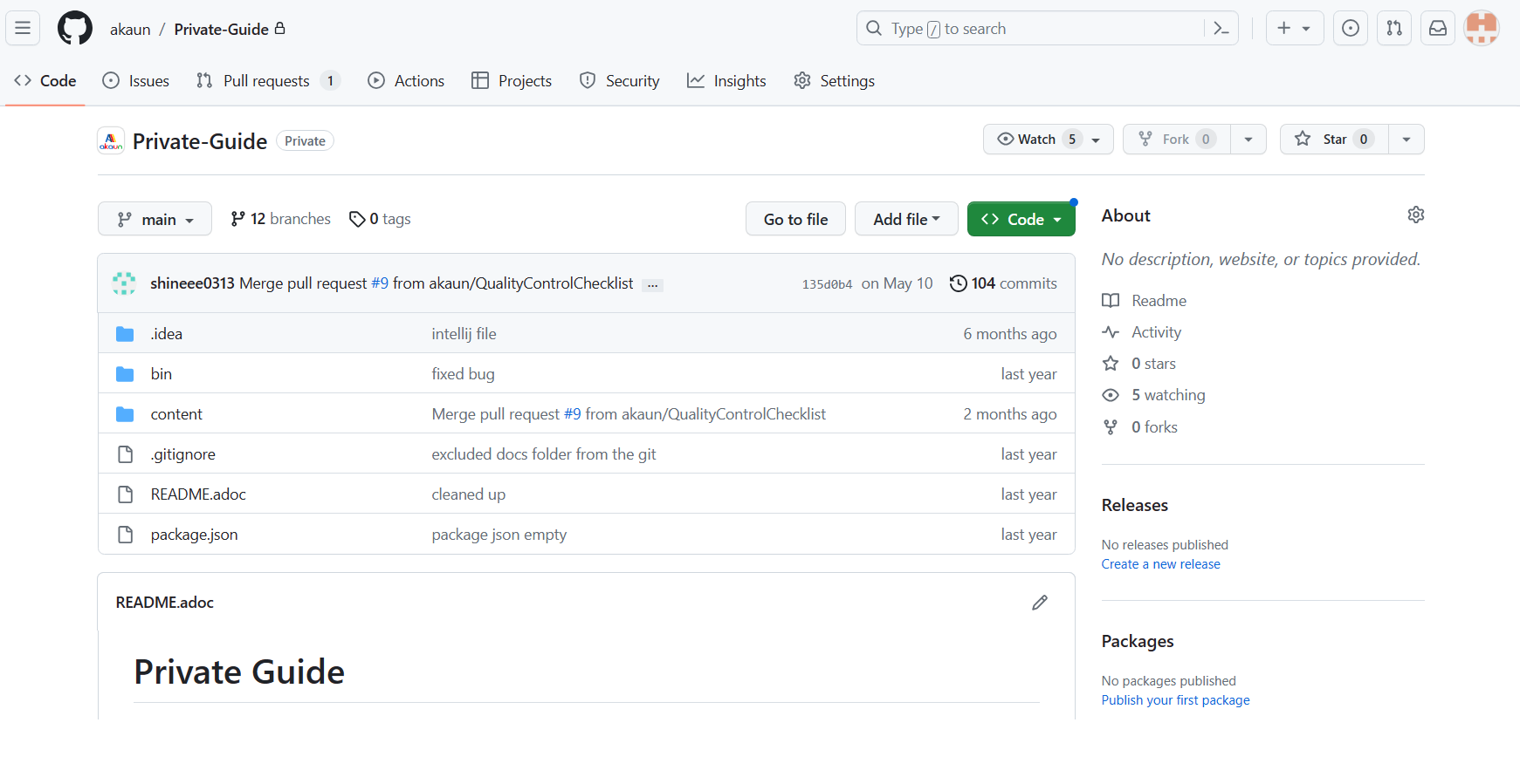Blueprint repository on Github