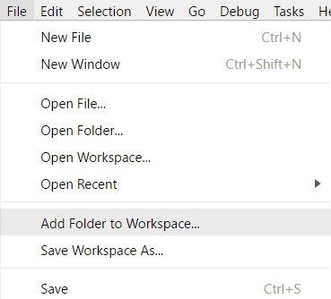Add Folder to Workspace