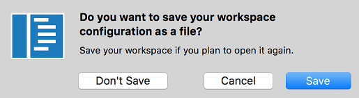 Save Workspace