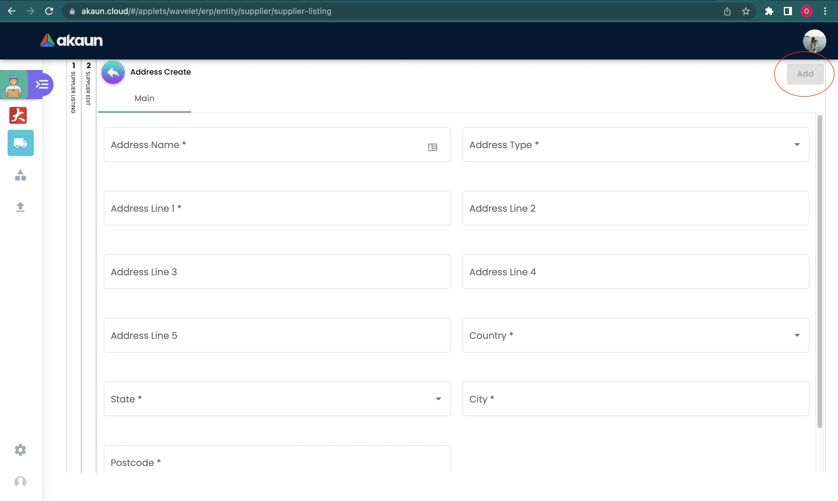 Create Address