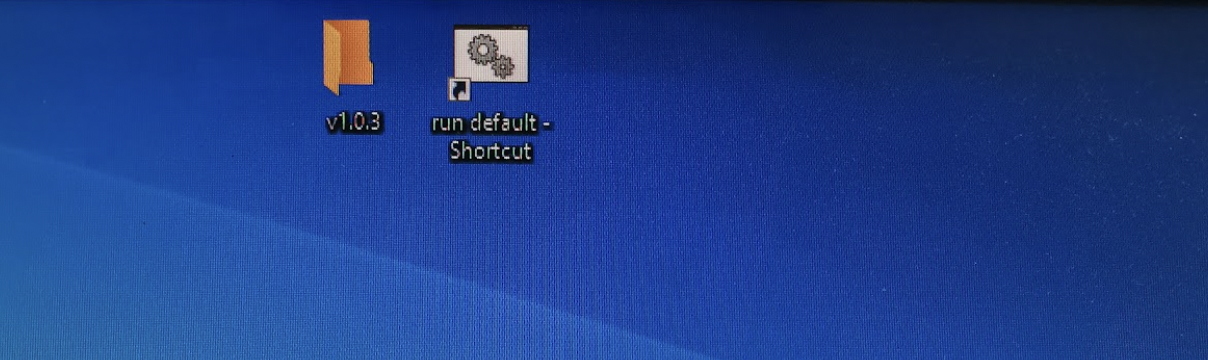 Run Default Shortcut