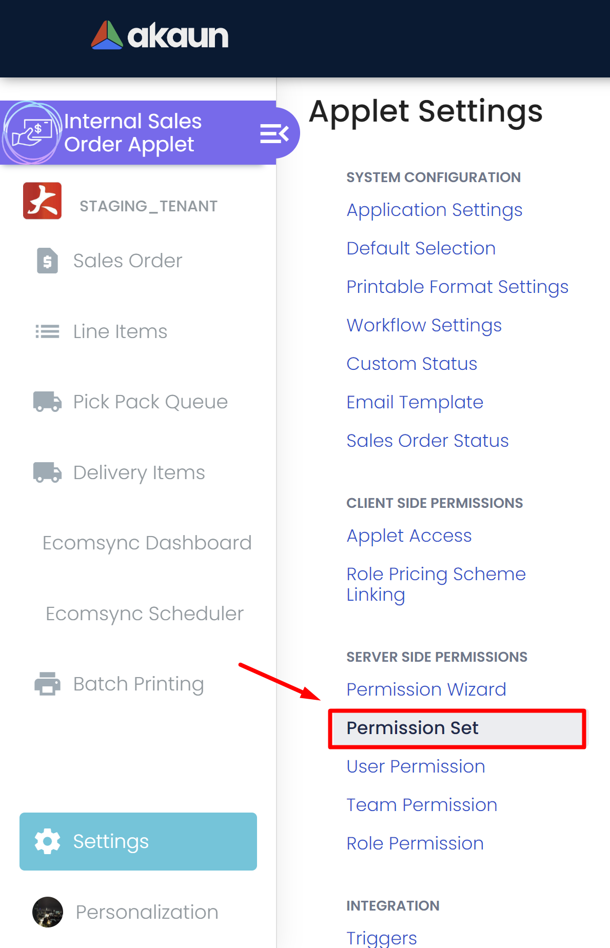 ps menu