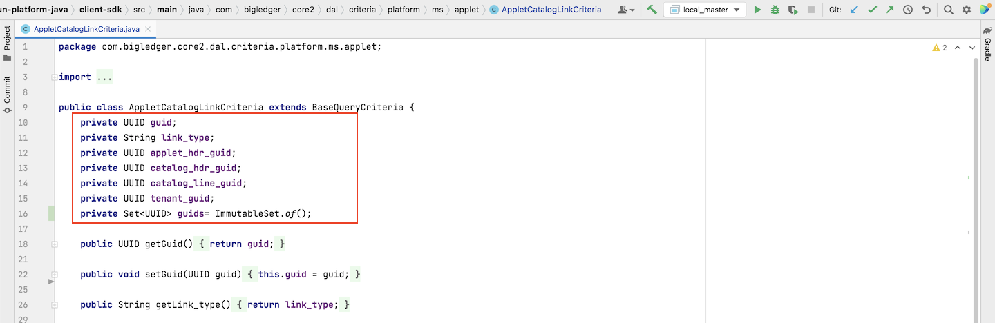 Columns-In-Query-Criteria-Class