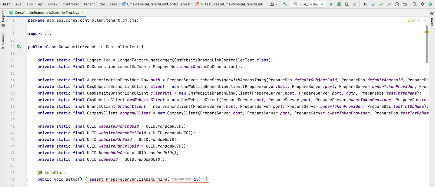 Setup-Controller-Class