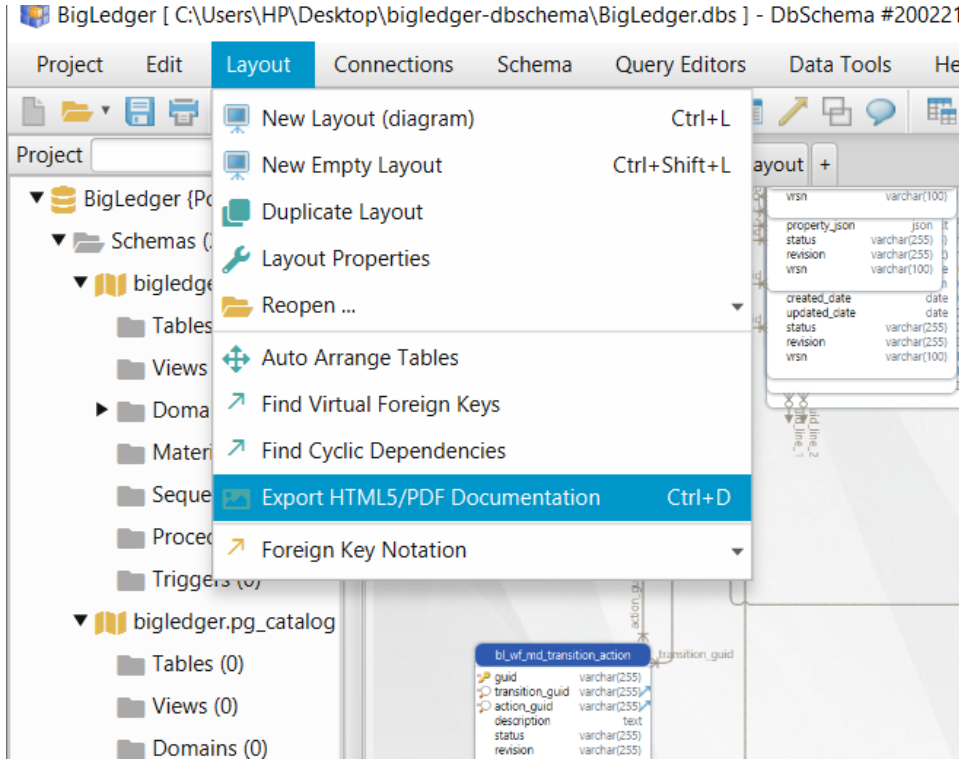 Export HTML5/PDF Documentation