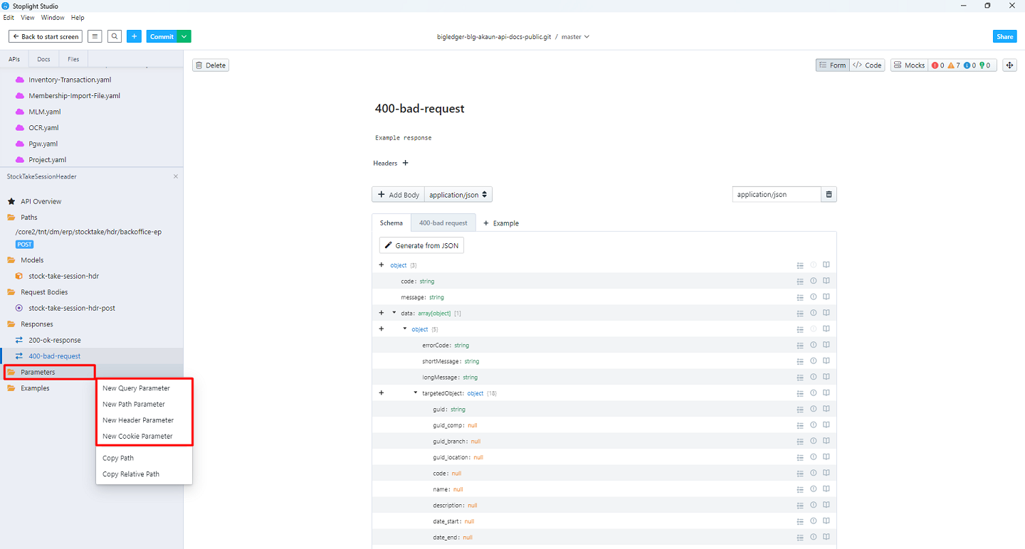 create-new-parameters
