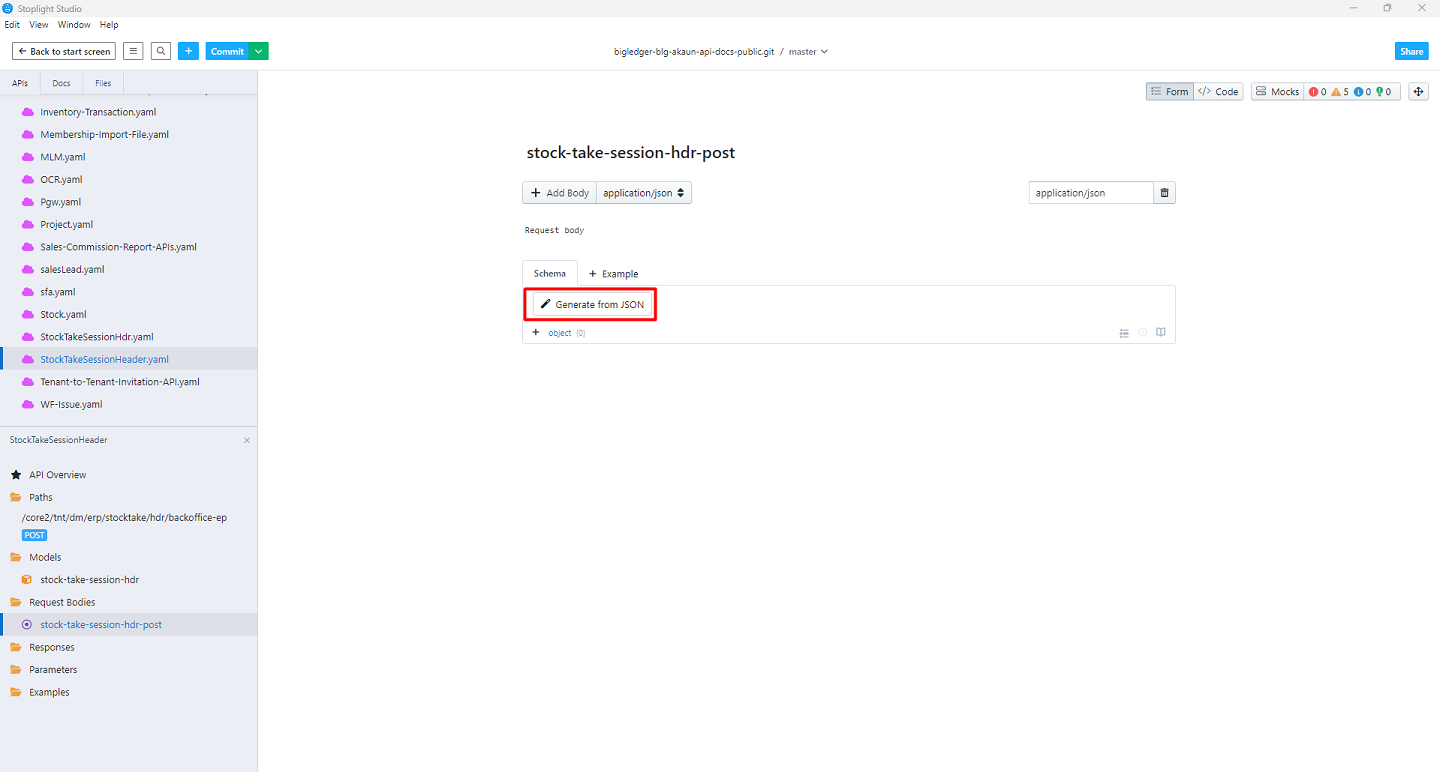 generate-request-body-json