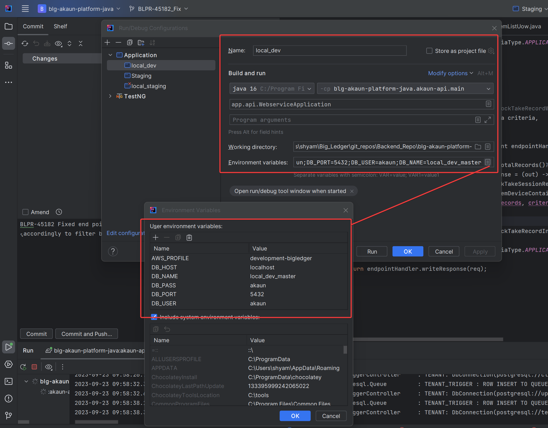 Intellij Build and Run Configuration