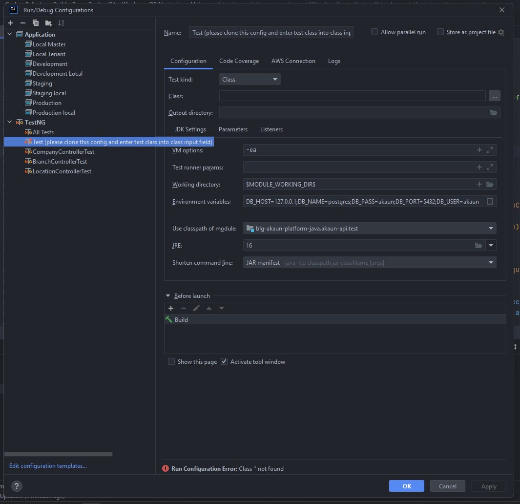 Intellij Build and Run Configuration for Single Test