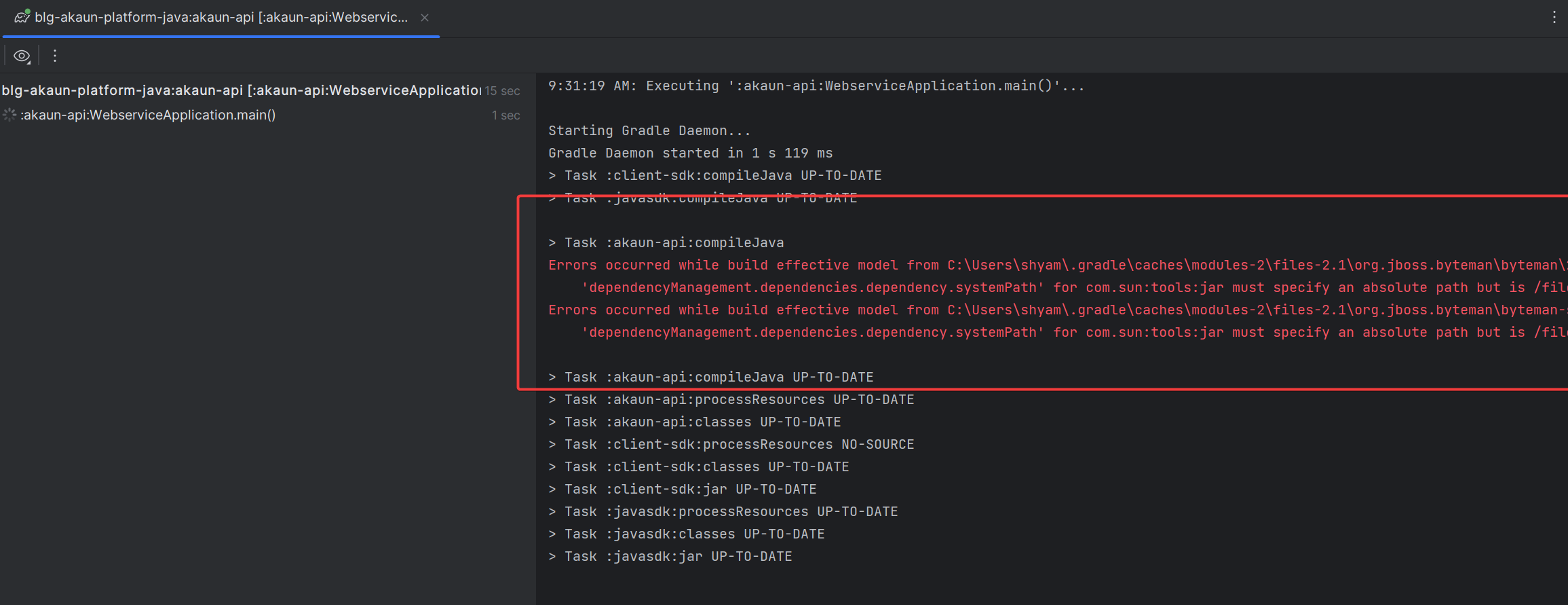 Ignore running errors