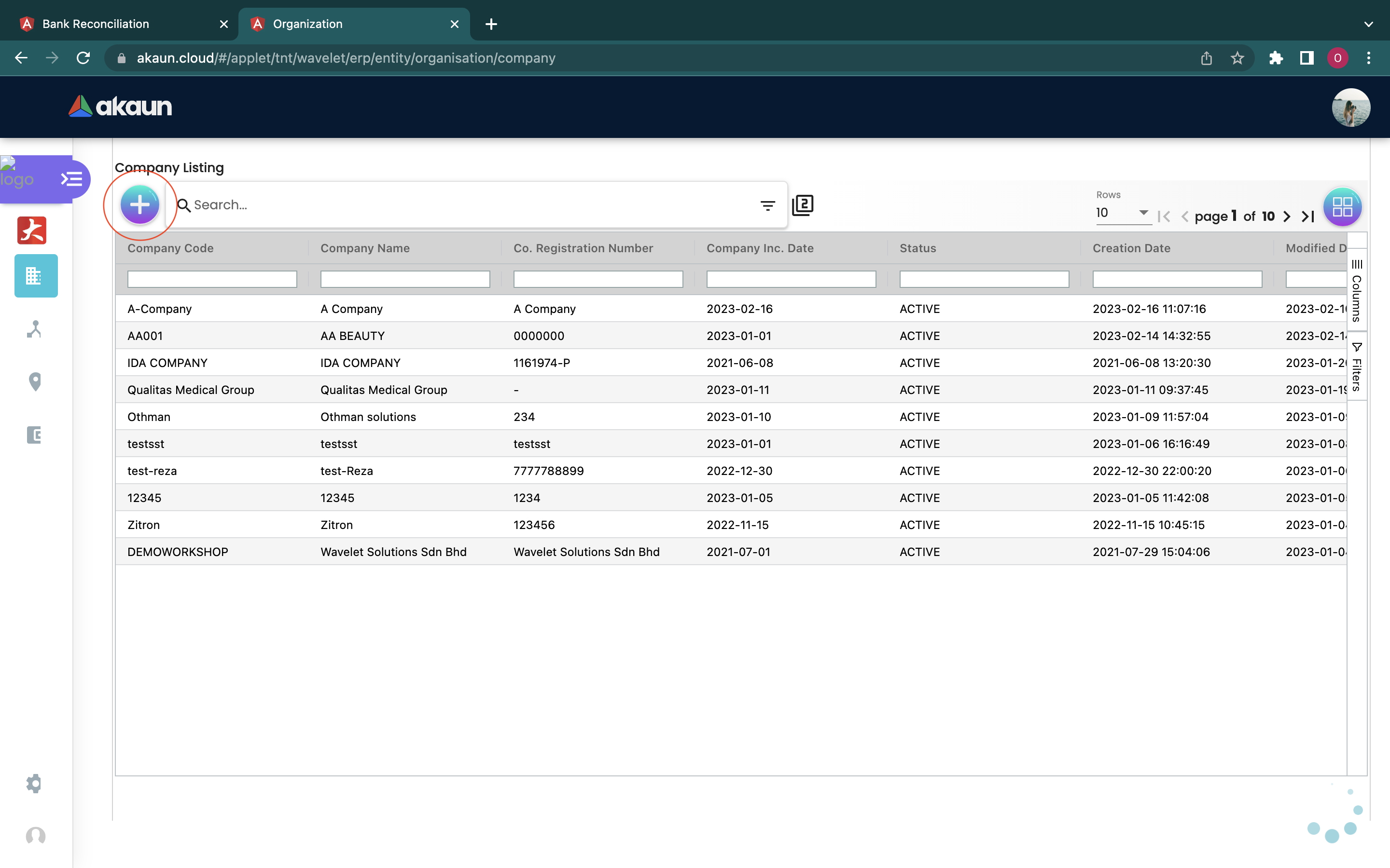 Company Listing