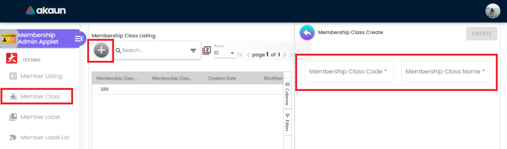 member-class-menu