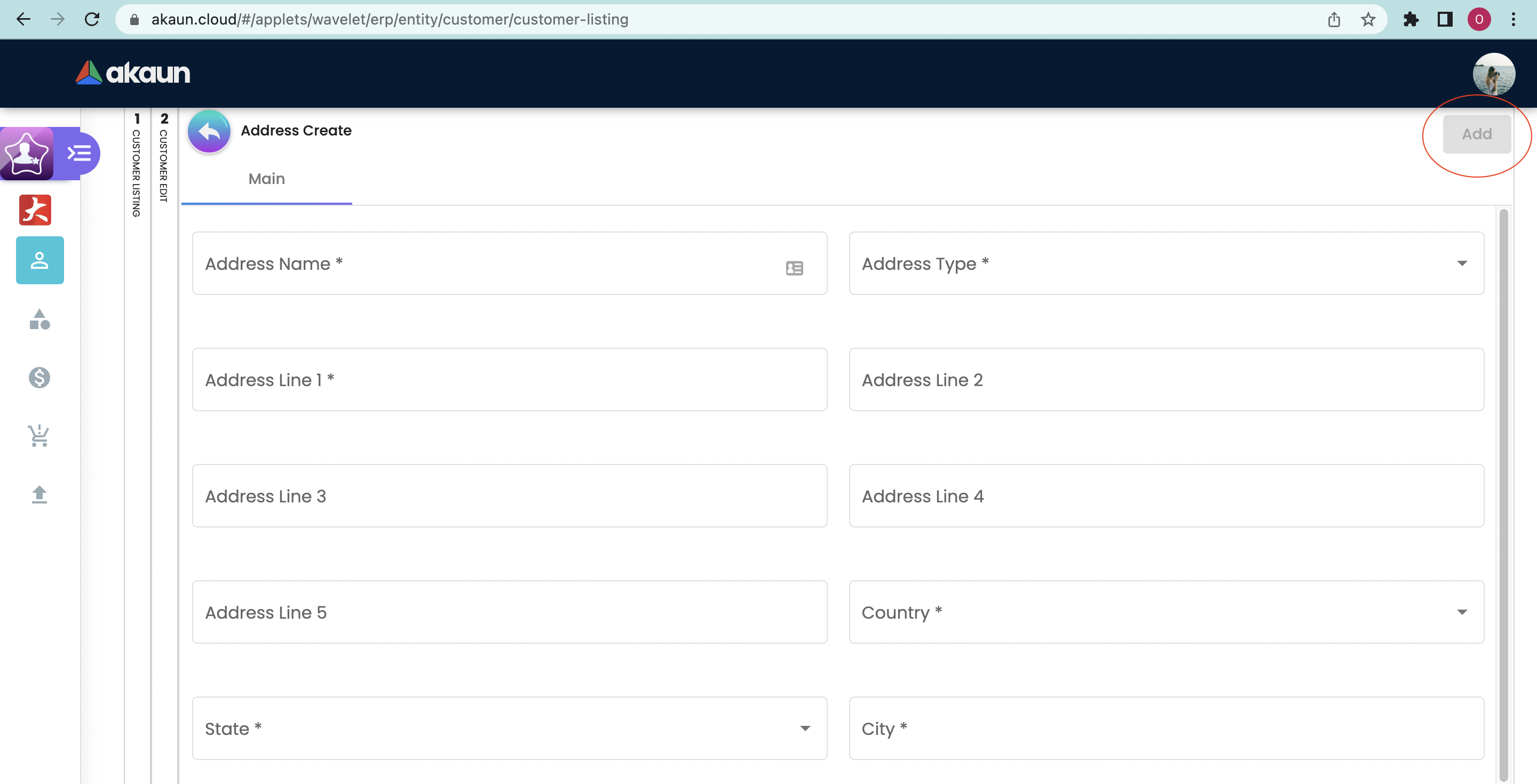 Create Address