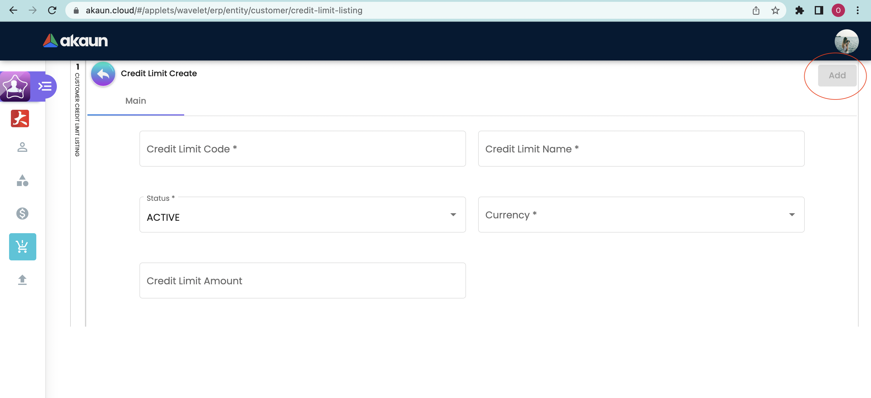 Create Credit Limit Listing