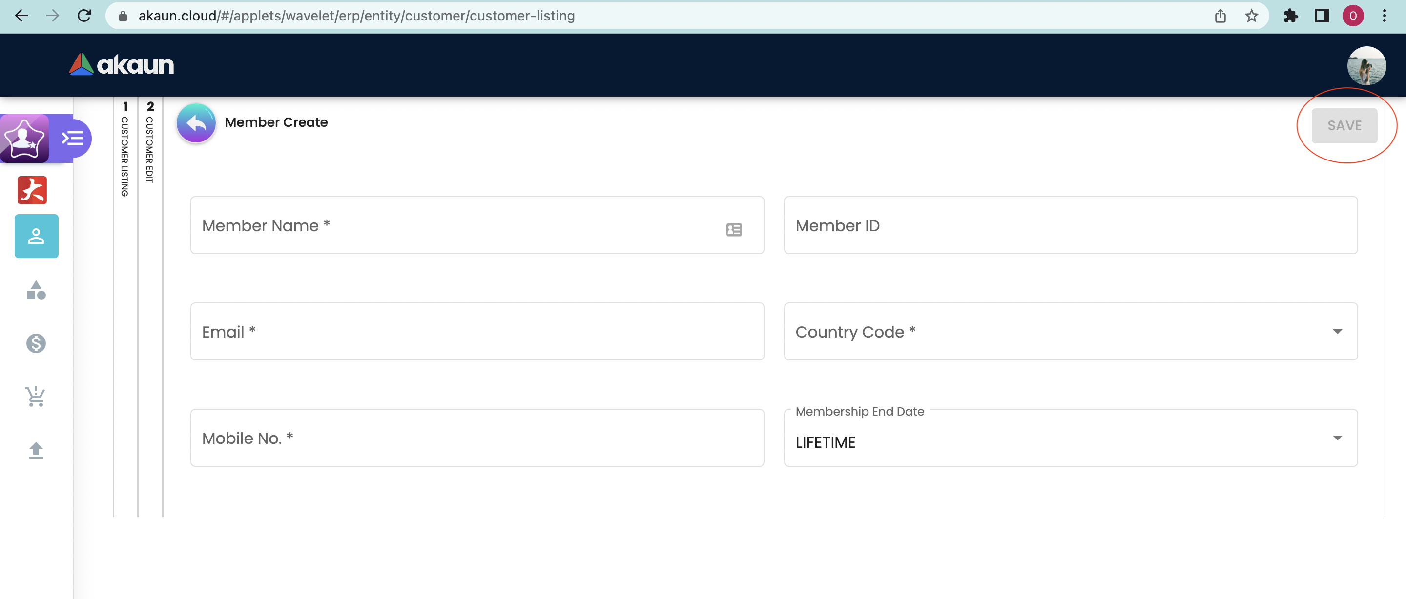 Create Membership