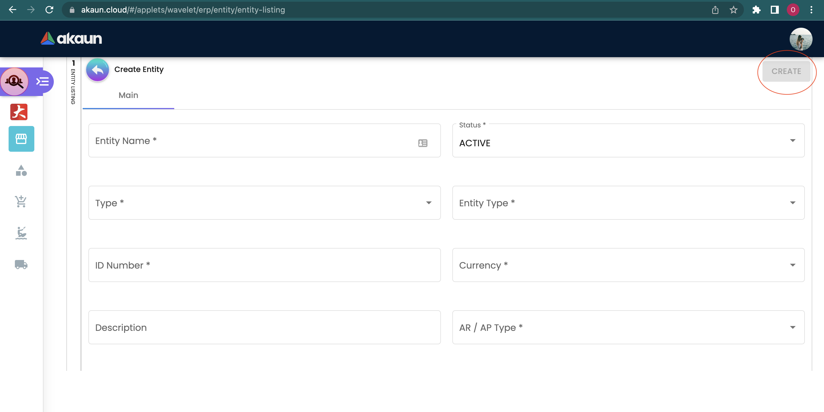 Create Entity