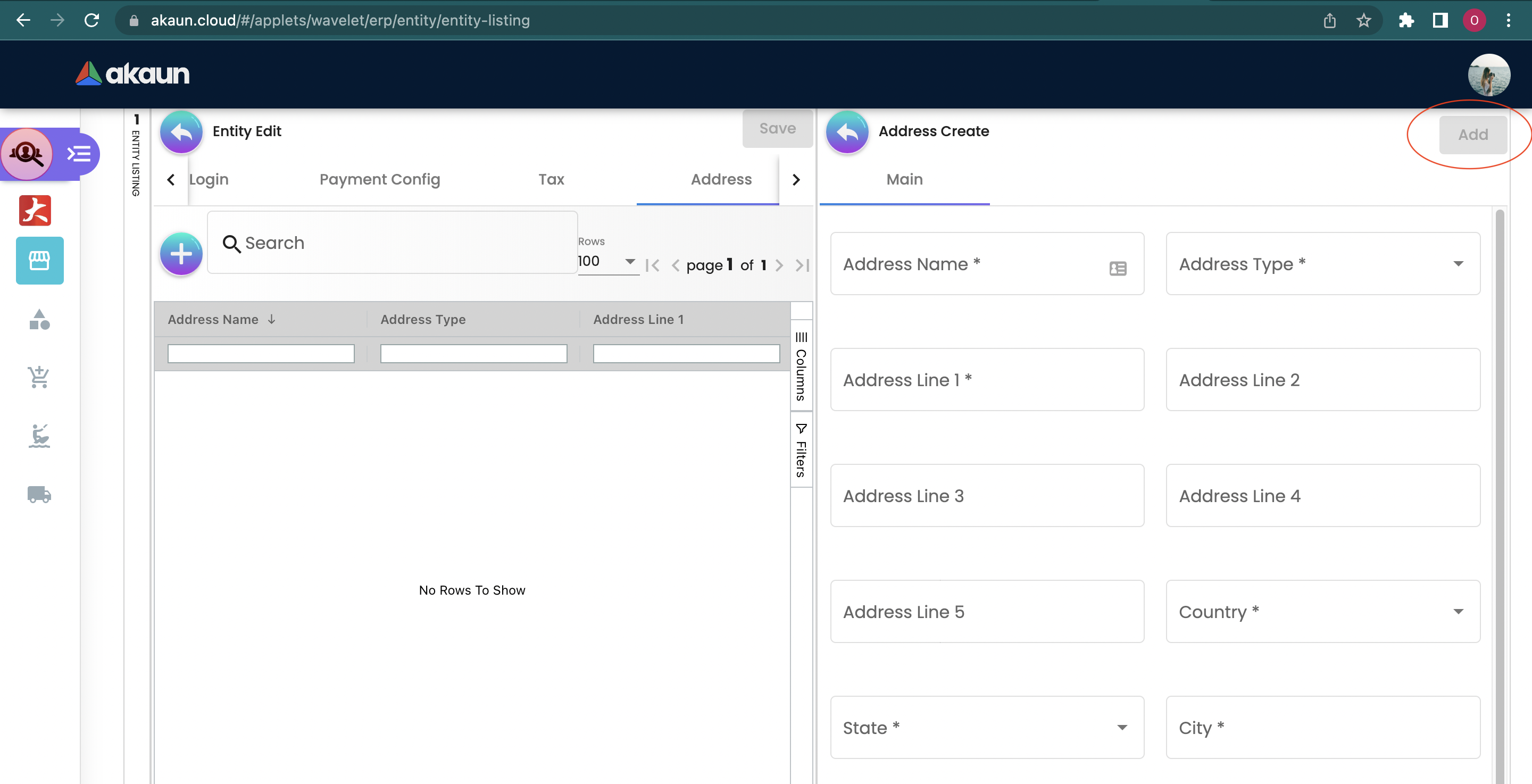 Create Address
