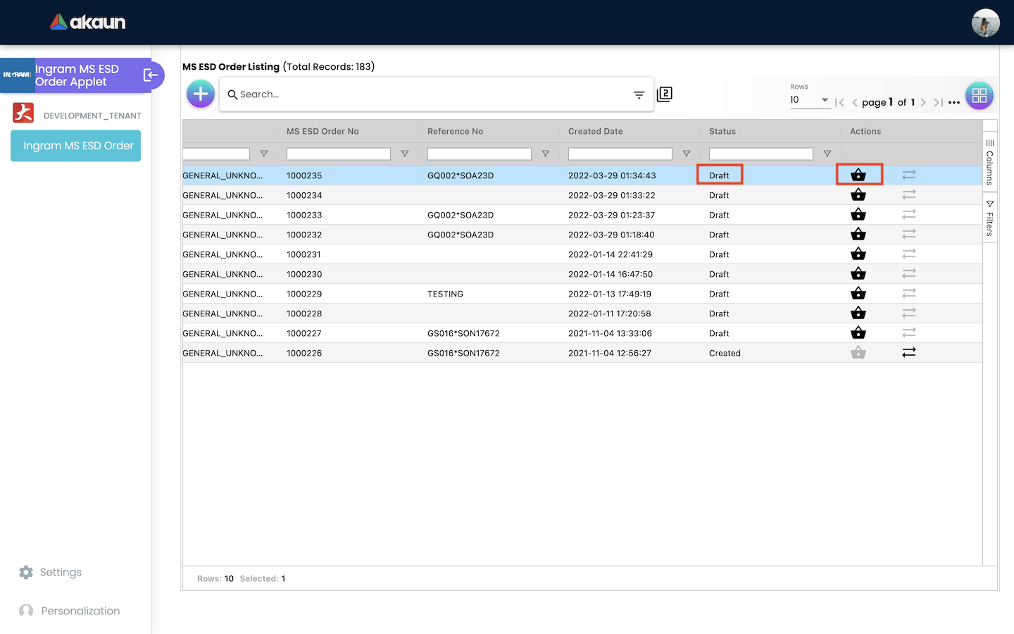 Create An Order