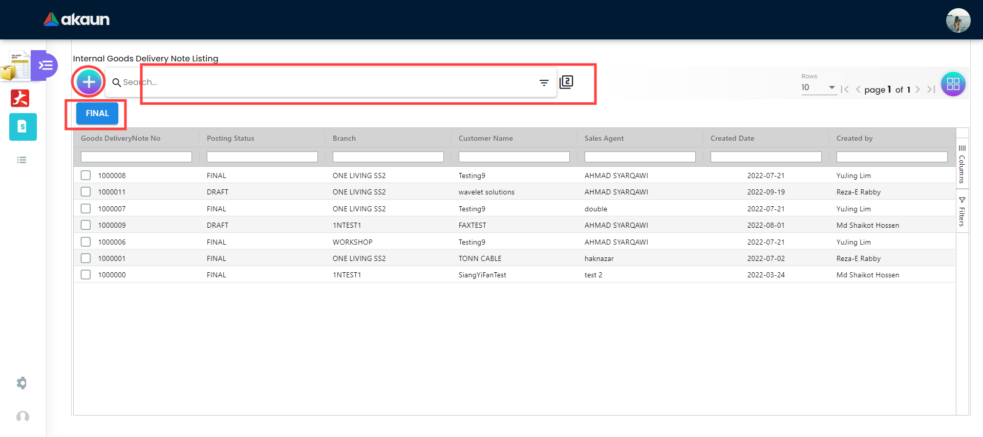 Listing