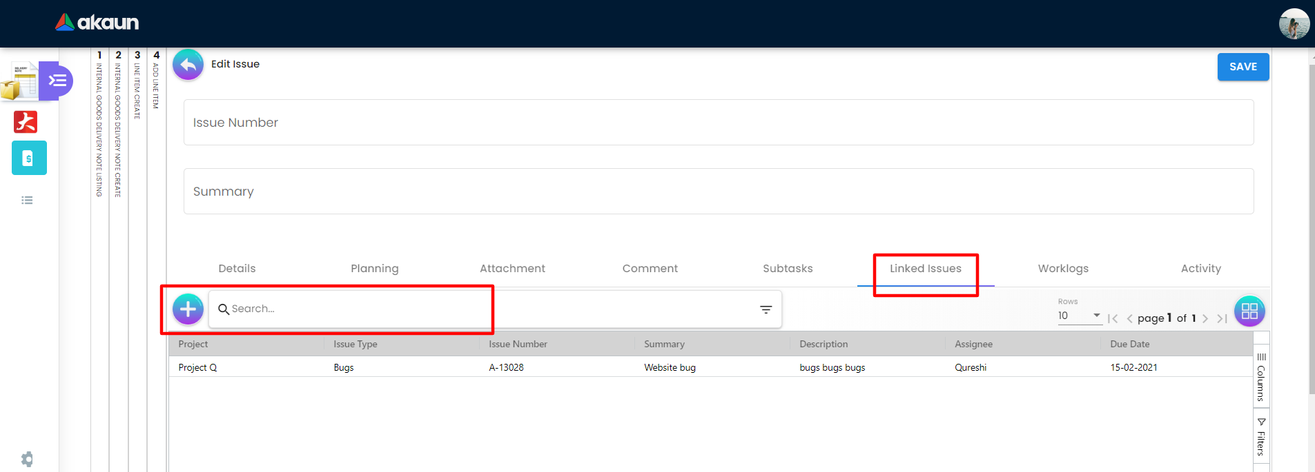 Linked Issue