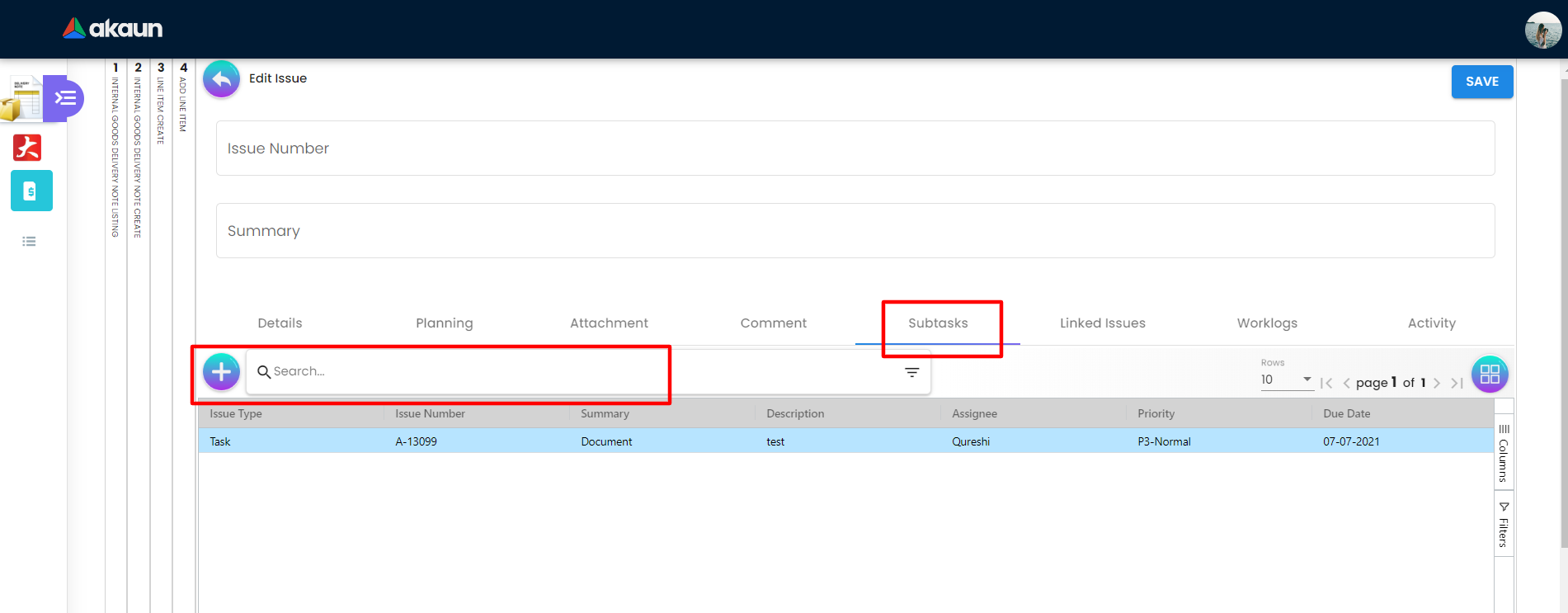 Subtasks