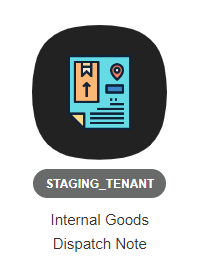Internal Goods Dispatch Note Applet Logo