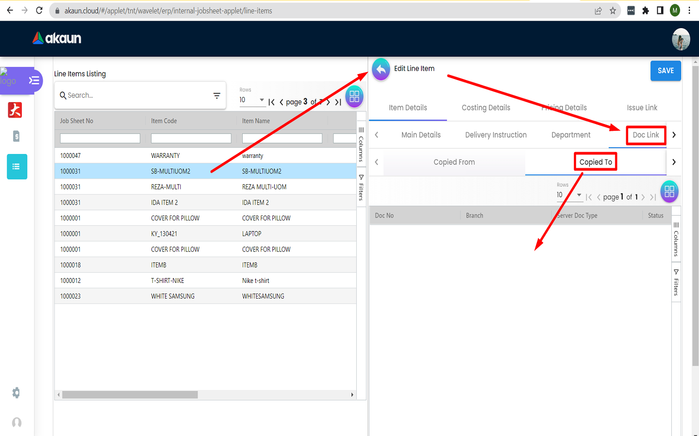 Linked documentation copy to