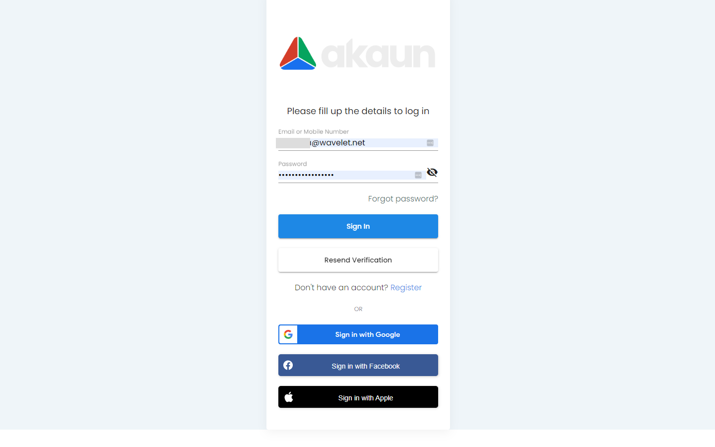 2 akaun login