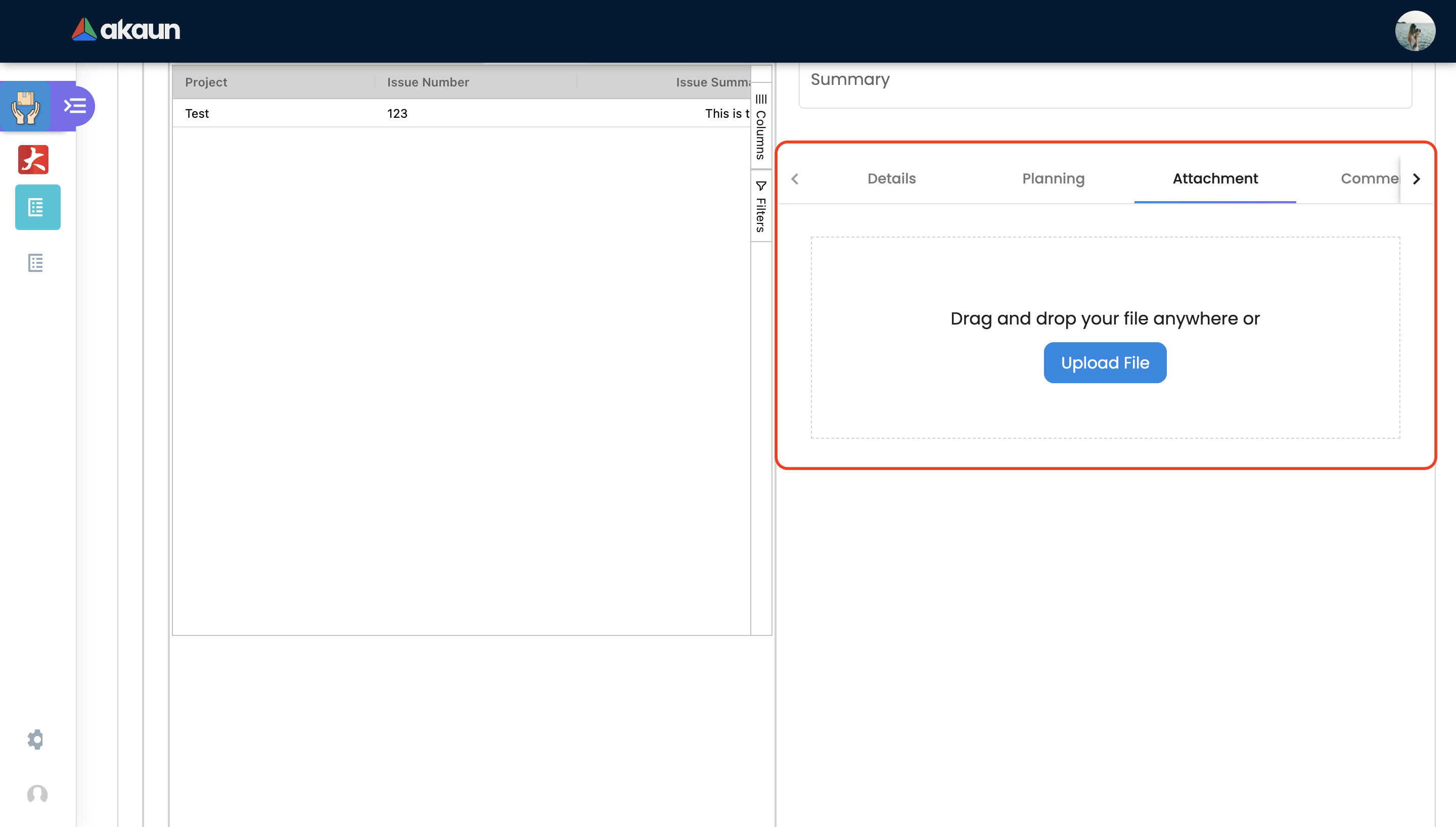 Lines Issue Link Attachment