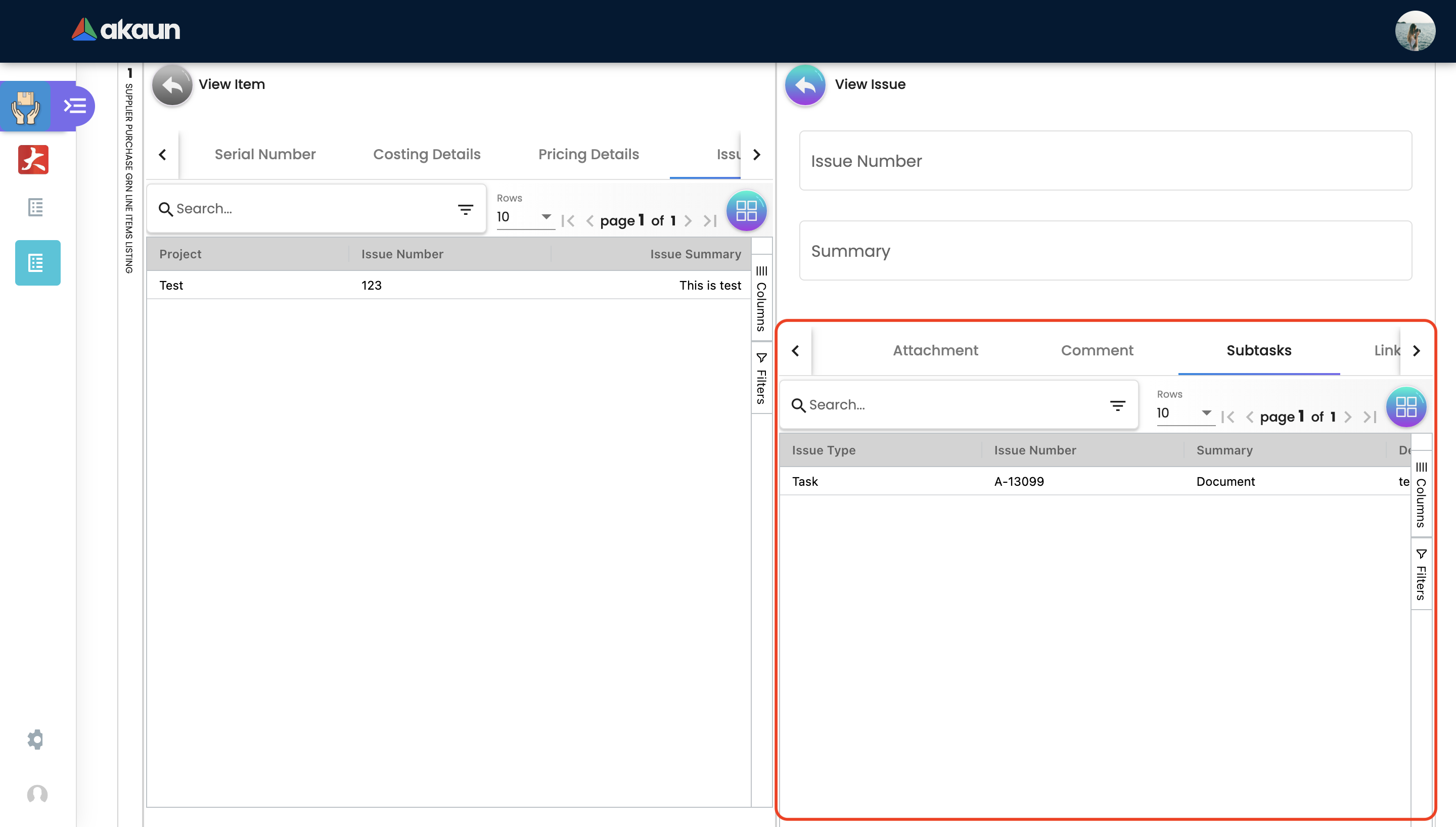 Subtasks