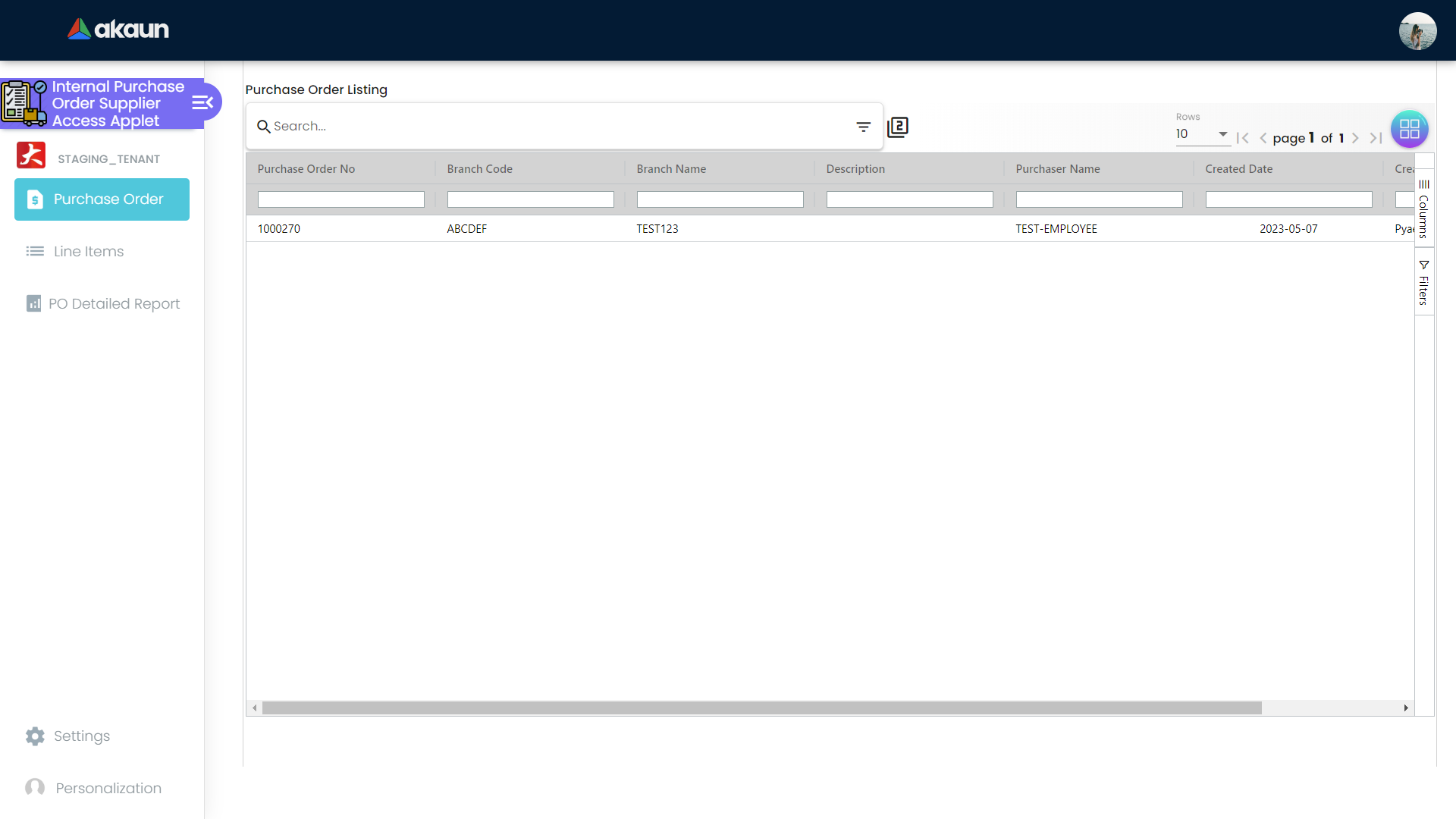 Purchase Order