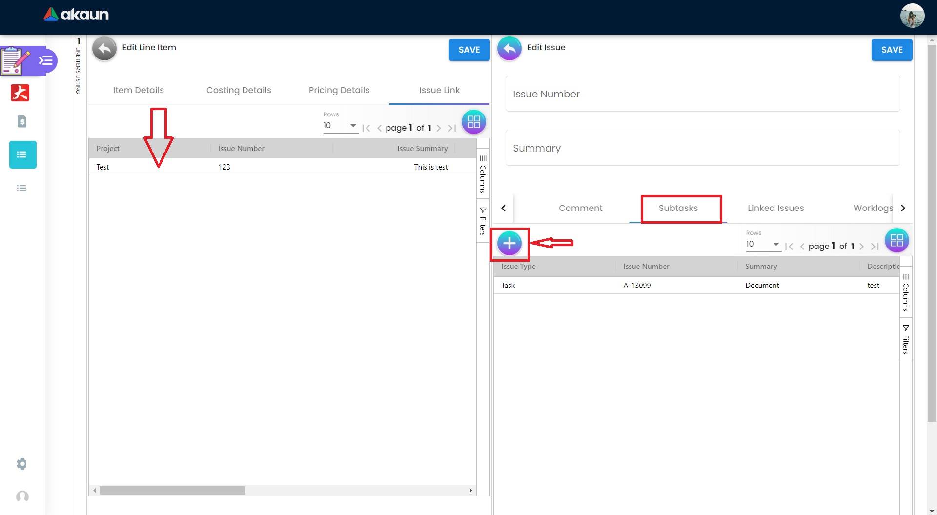 Issue Link Subtasks