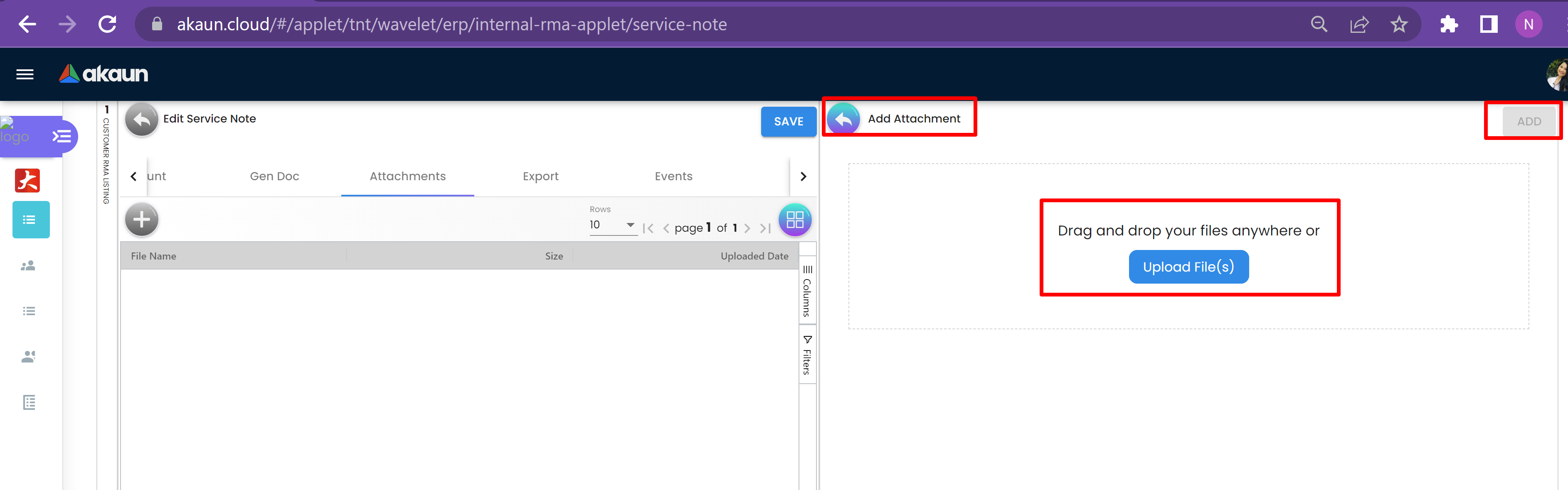 Add Attachment