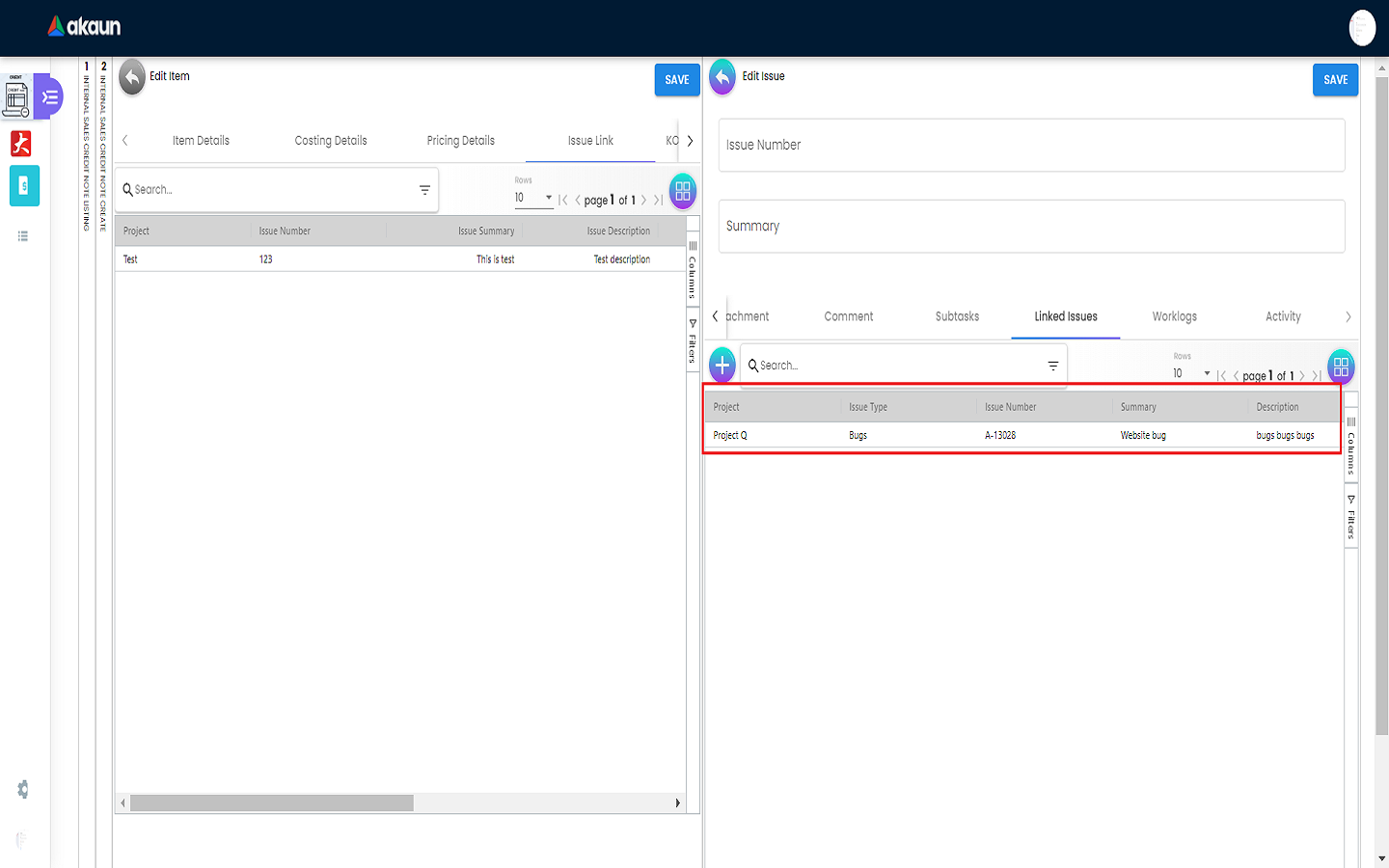 Linked Issue