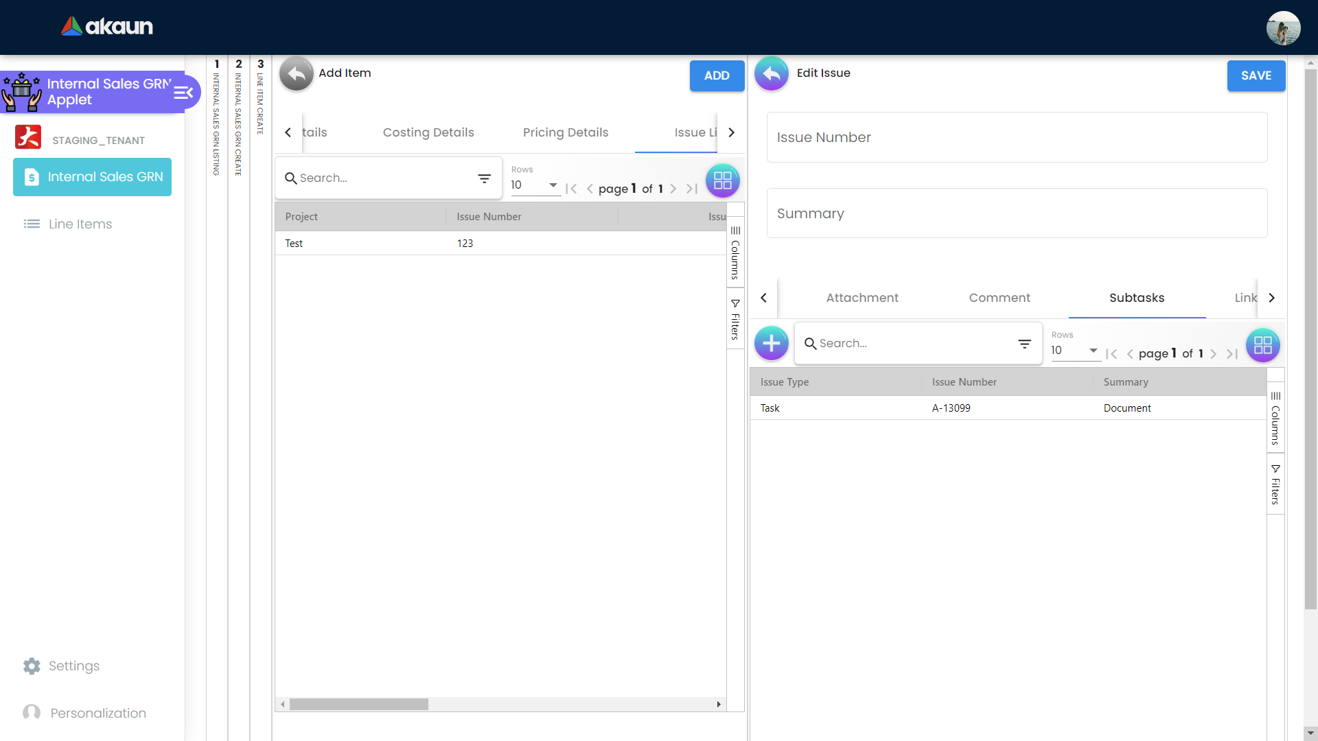 Subtasks