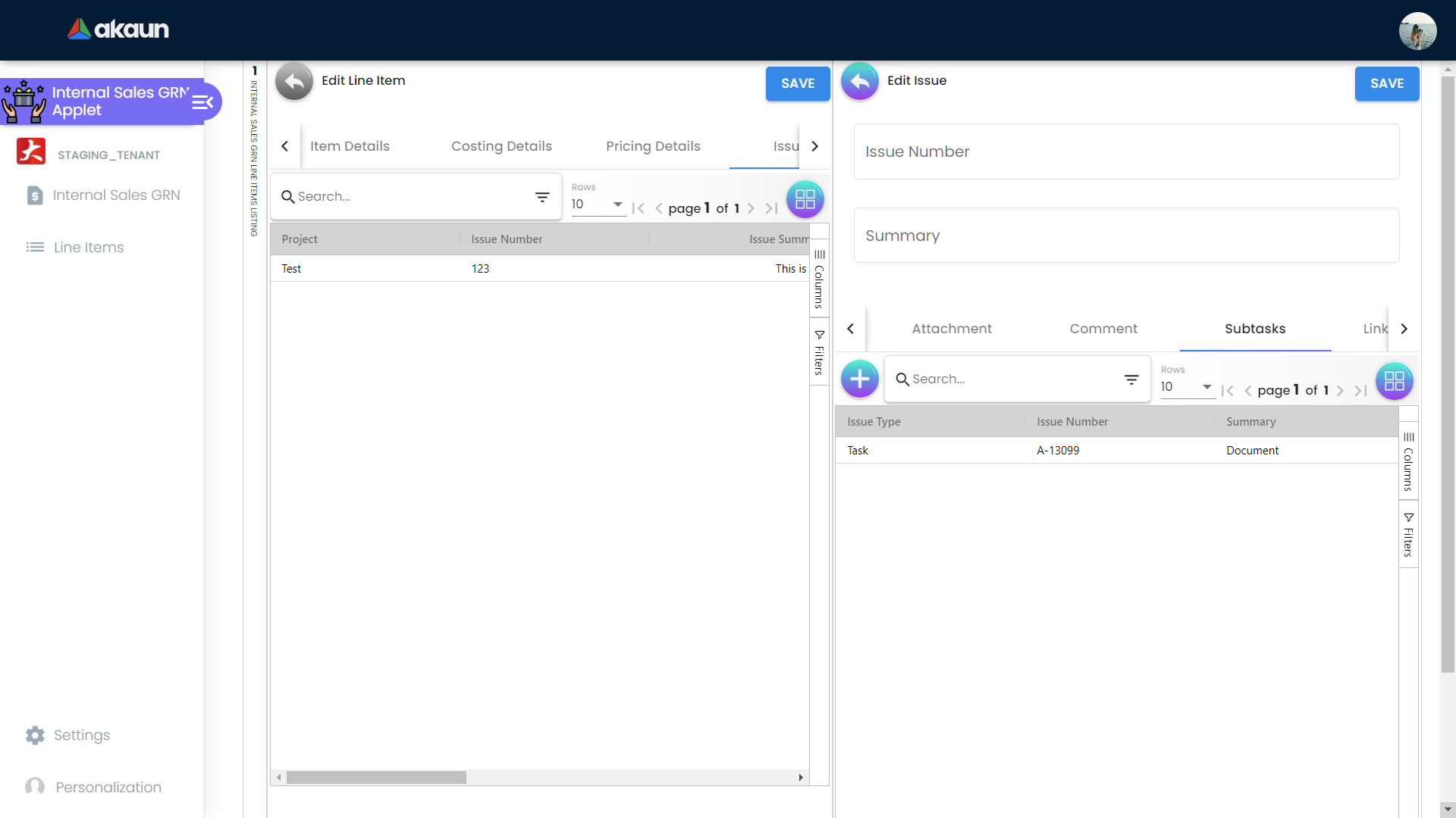 Subtasks