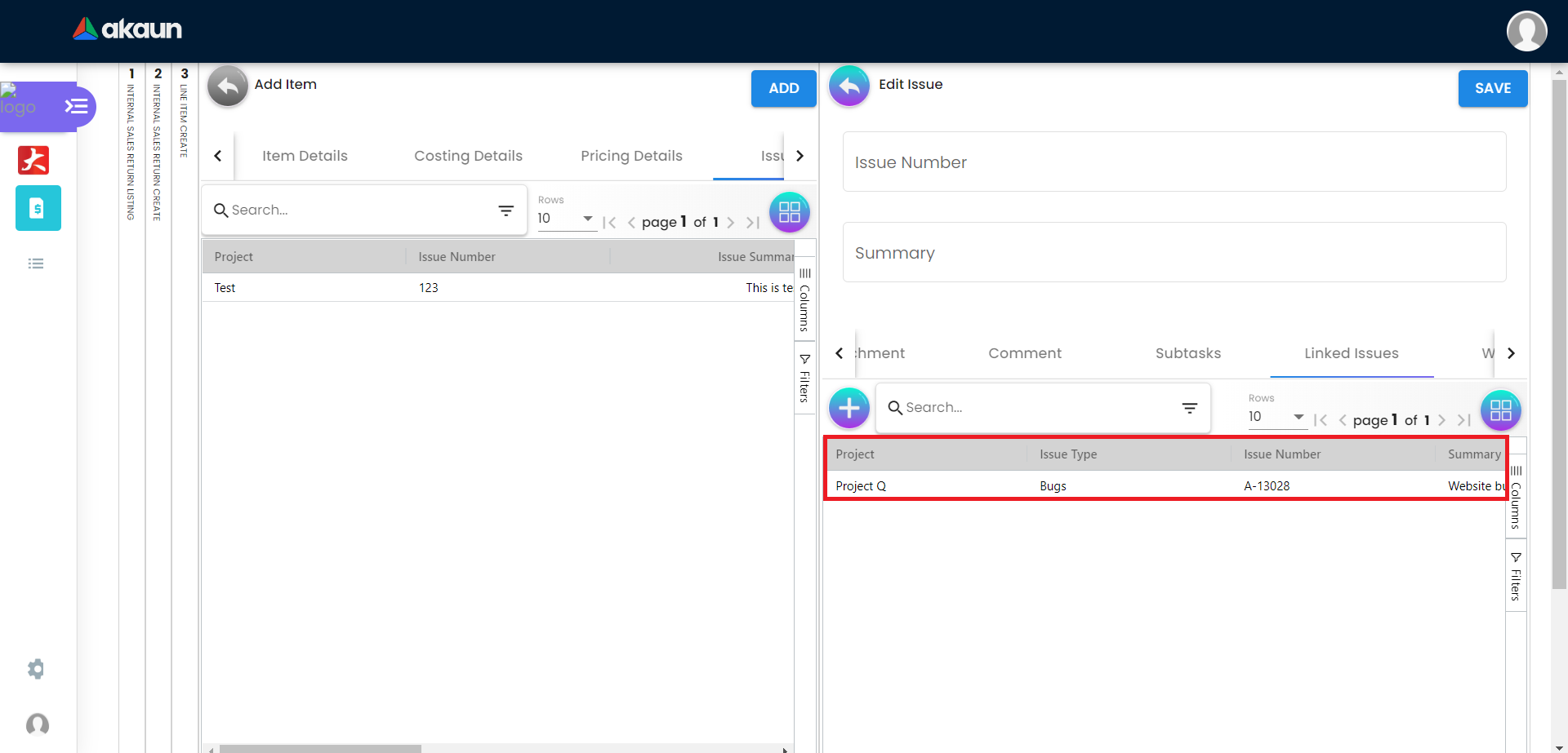 Linked Issue