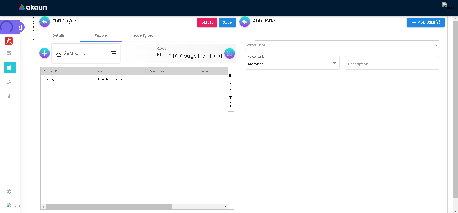 Create User Information Project