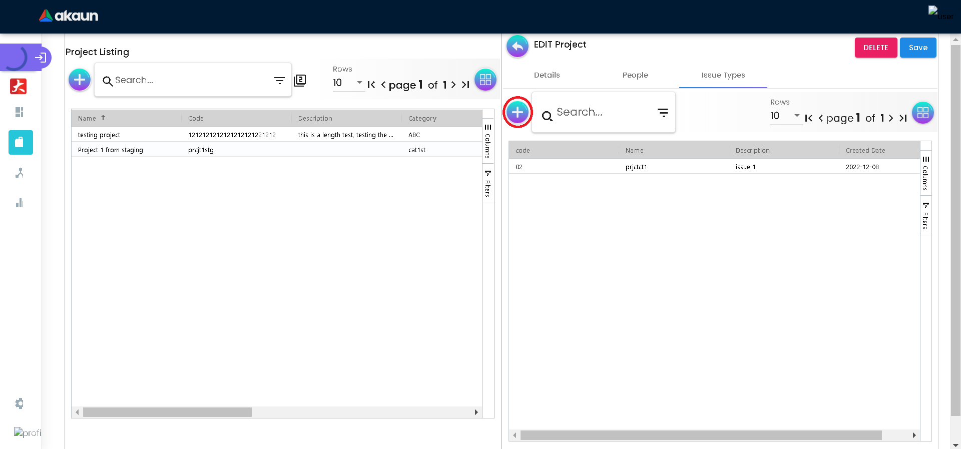 Create Issue Types