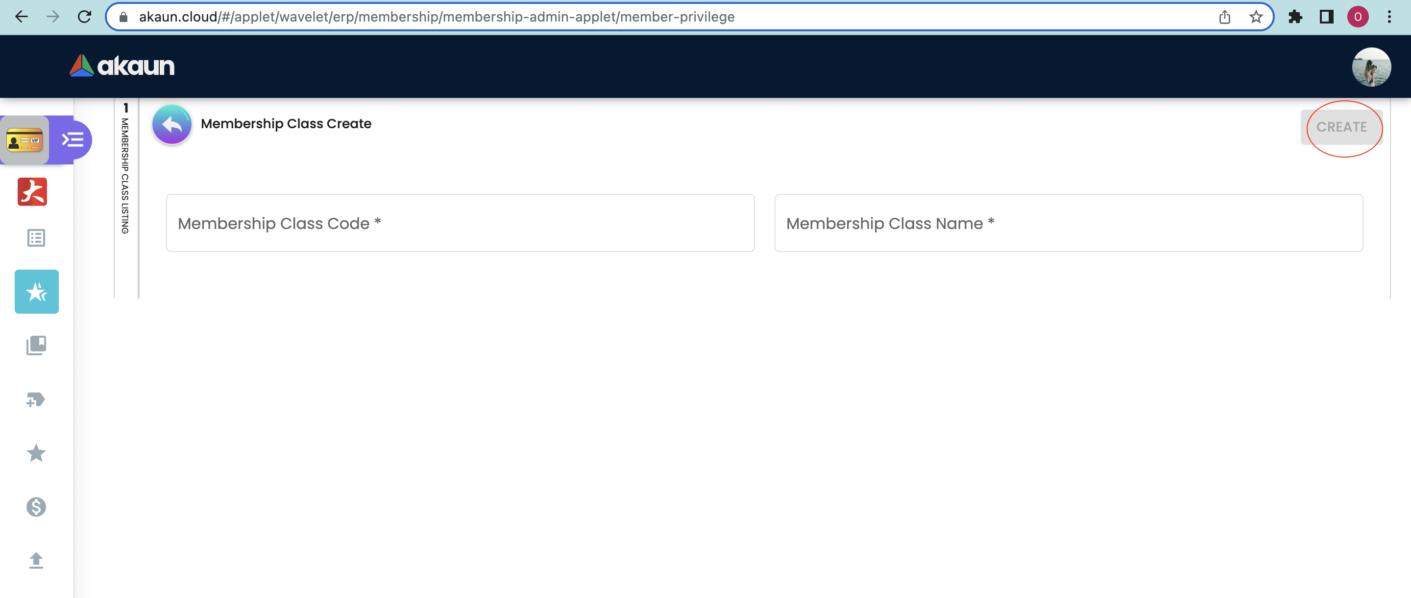 Create Membership Class