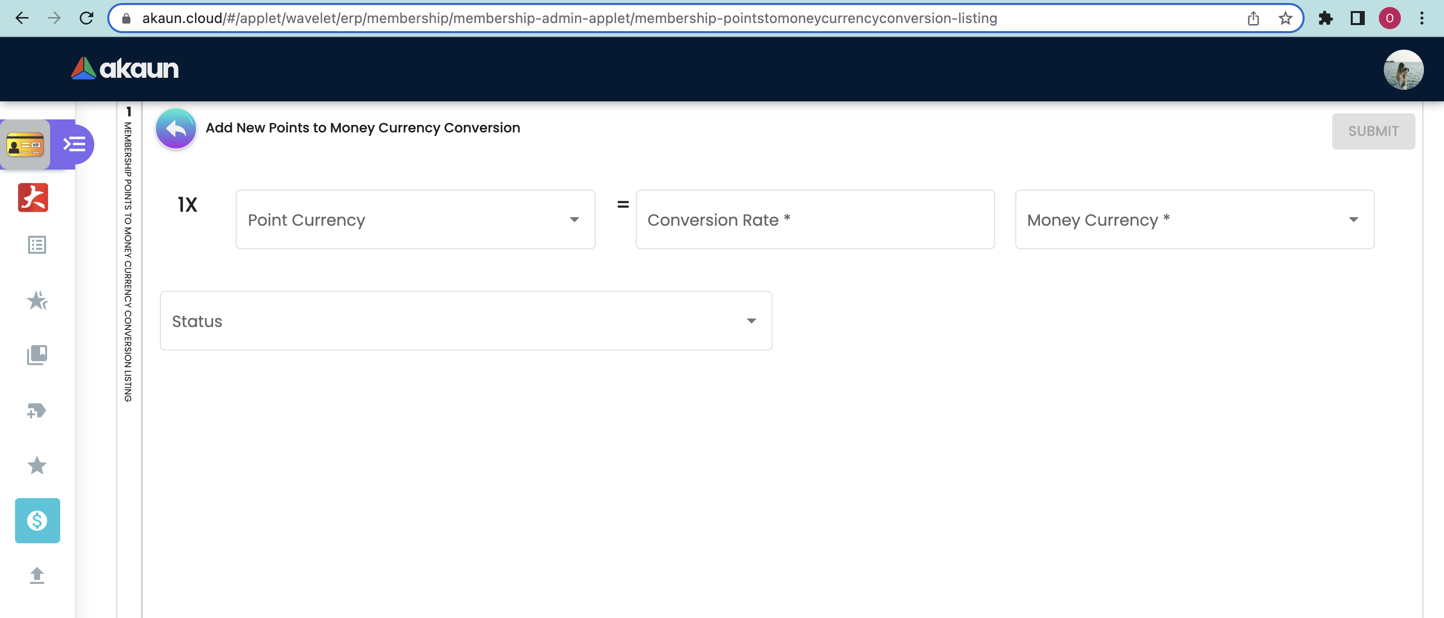 Create PTS CCY Config Module