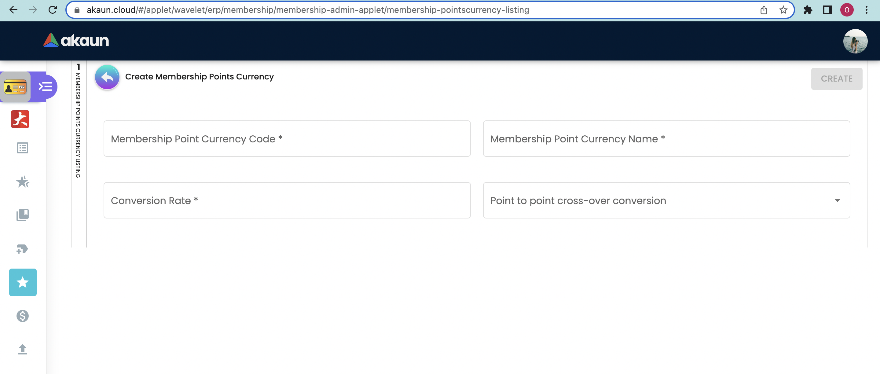 Create PTS CCY