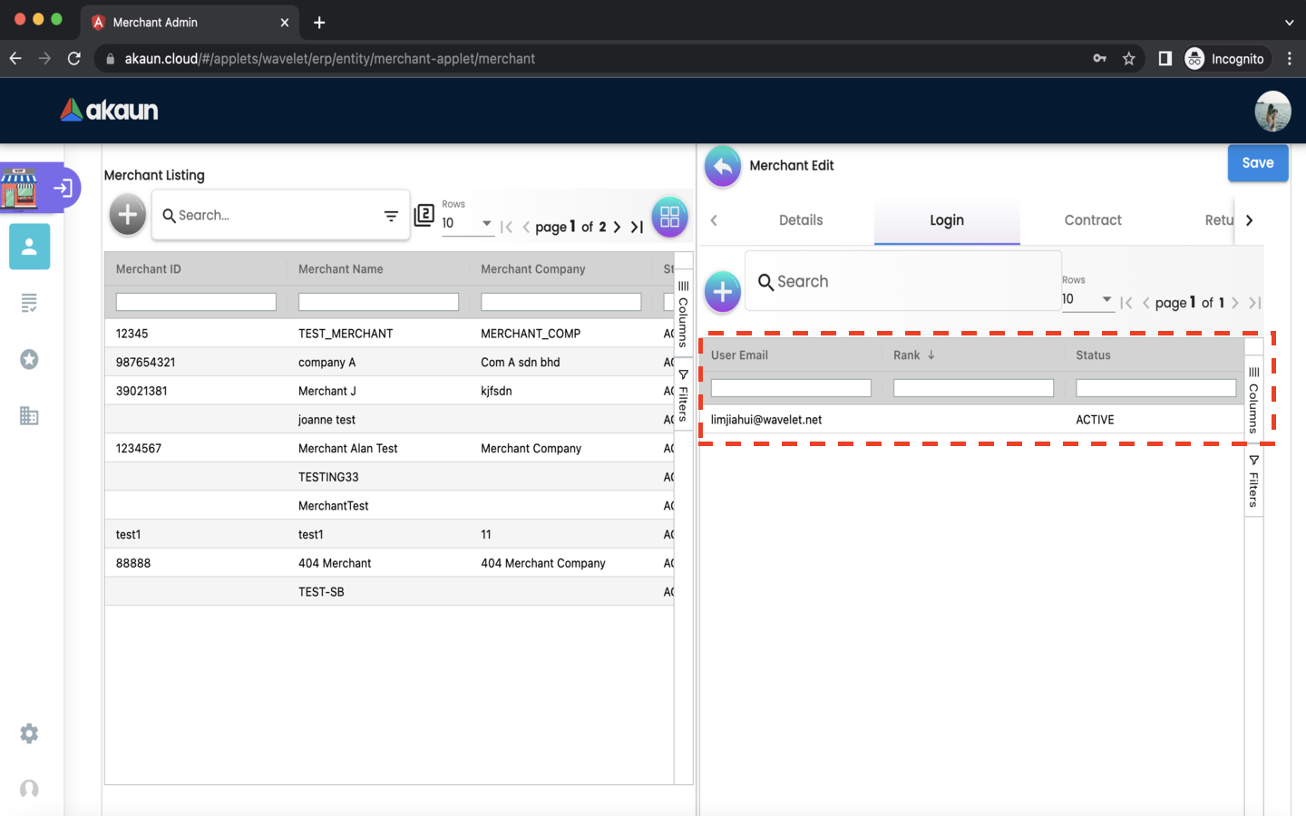 Merchant EditMerchant Login LoginListing