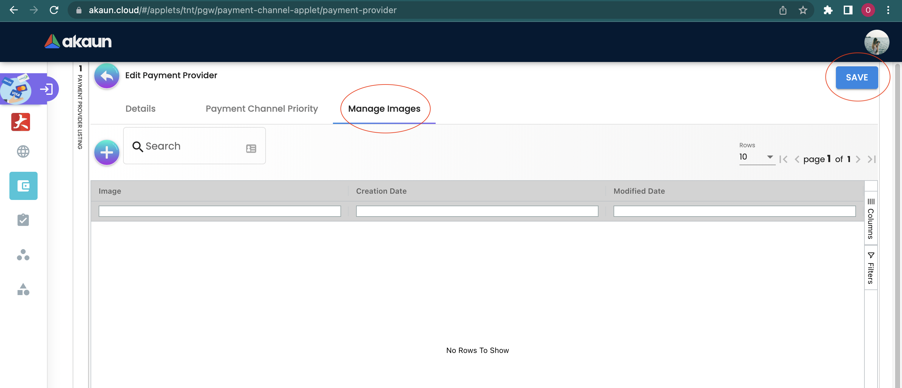 Manage Images