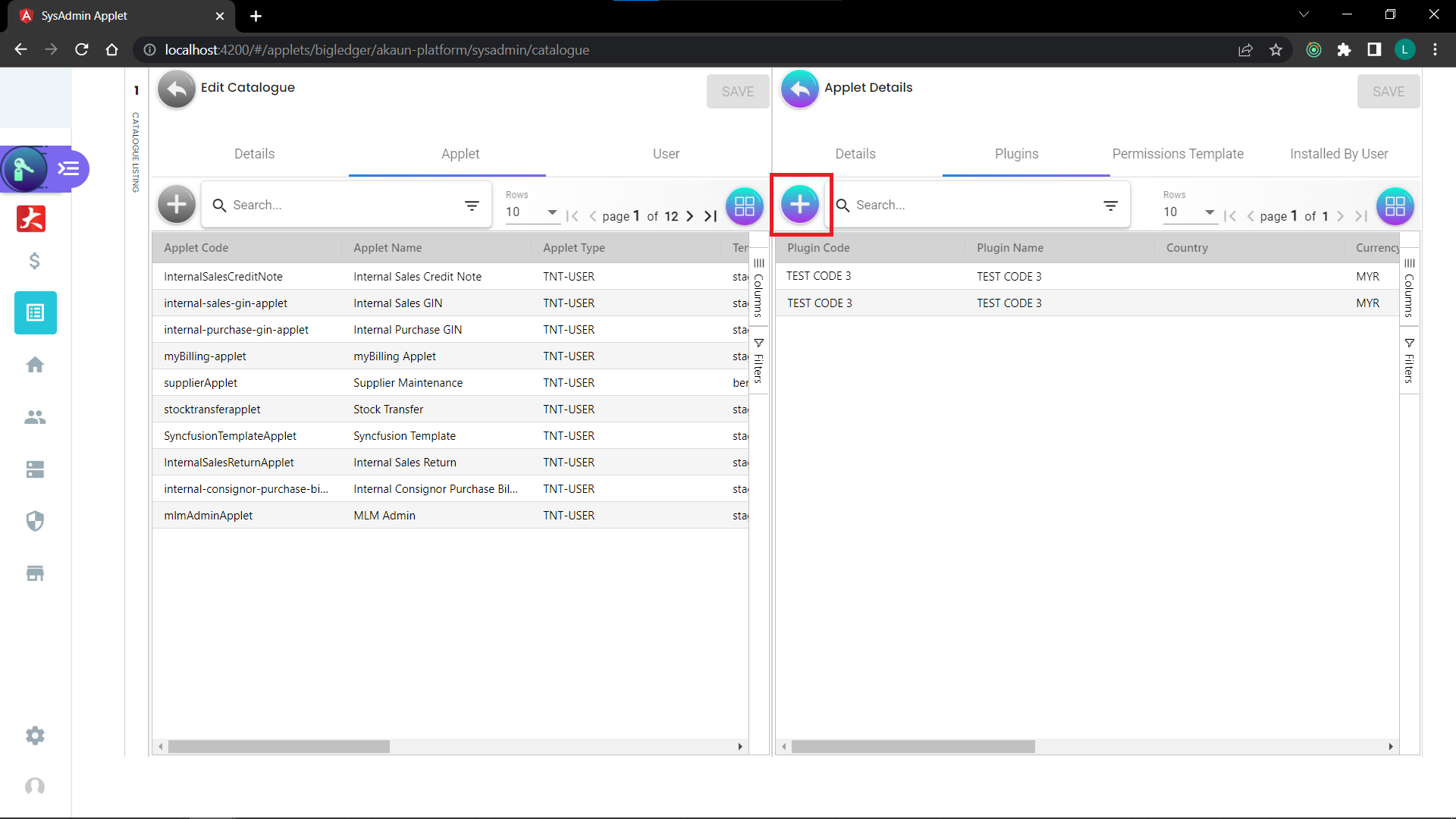 Applet Plugin
