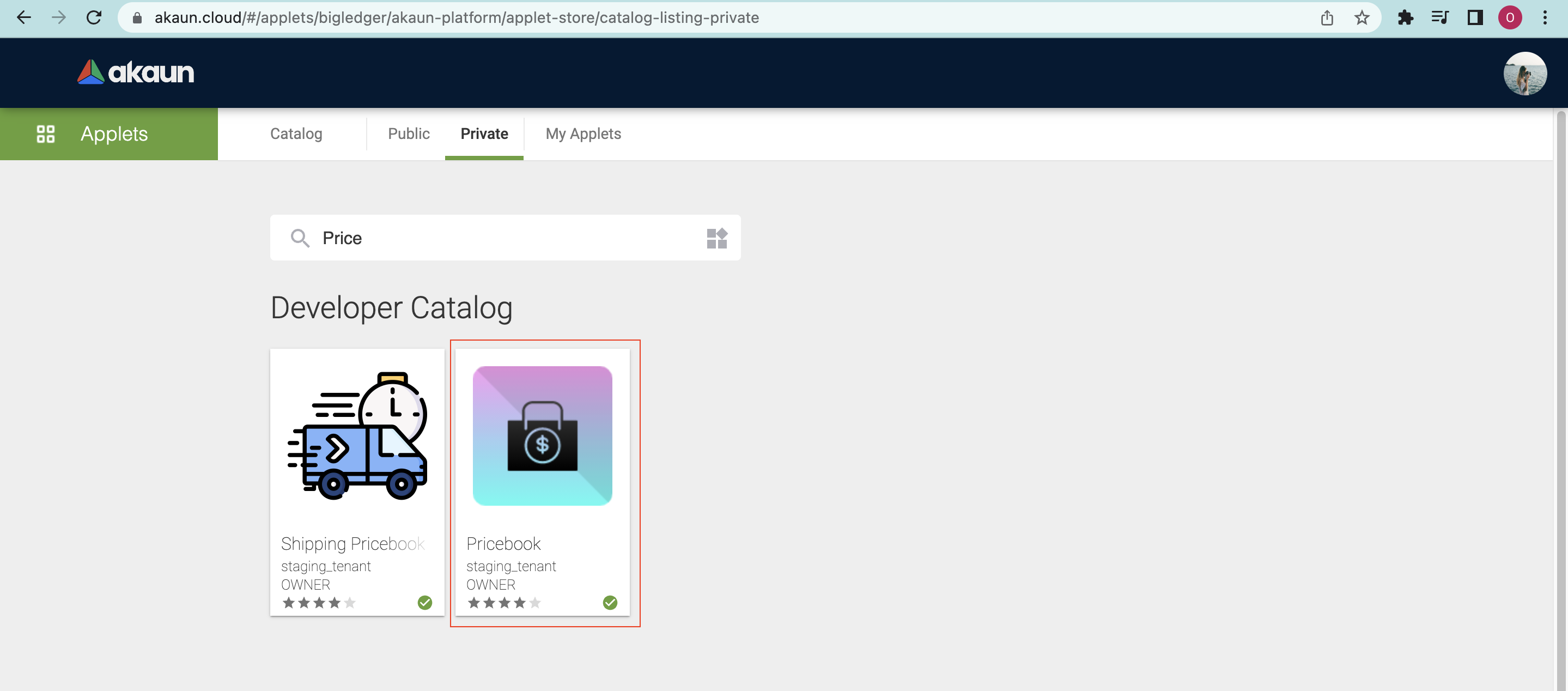 Applet Store