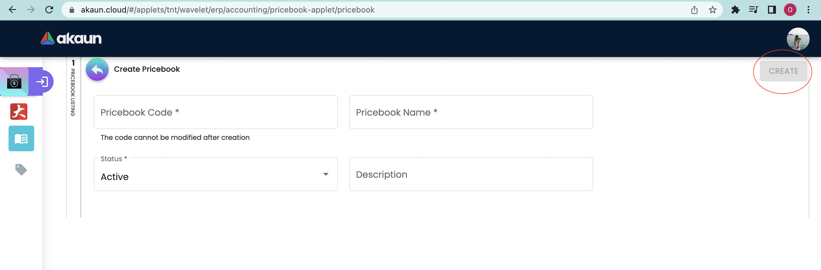 Create Price Book