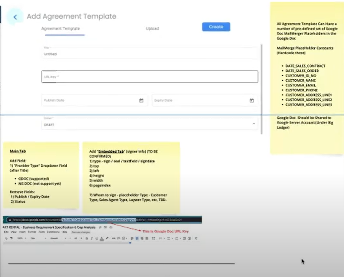 Add Agreement Template