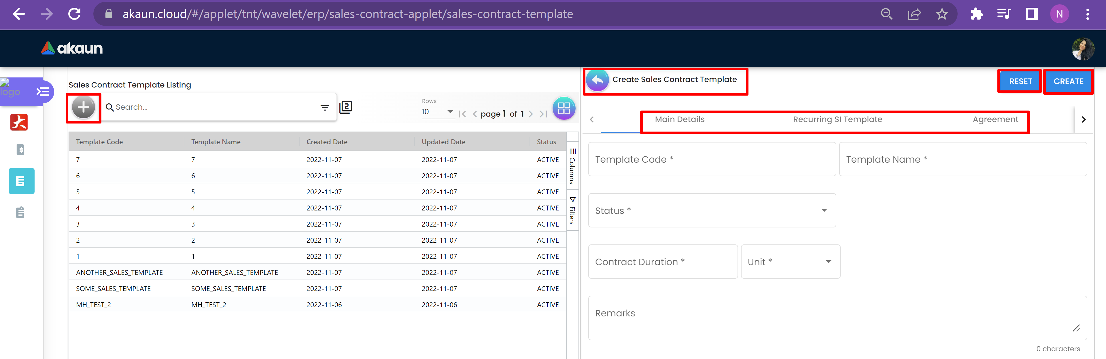 Contract Template