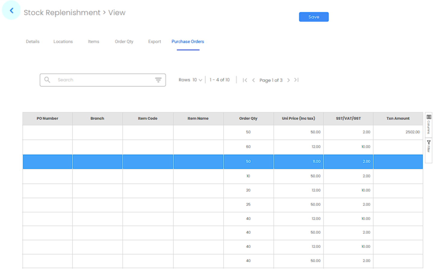 Purchase Orders